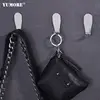 Sticky l shaped wall hooks