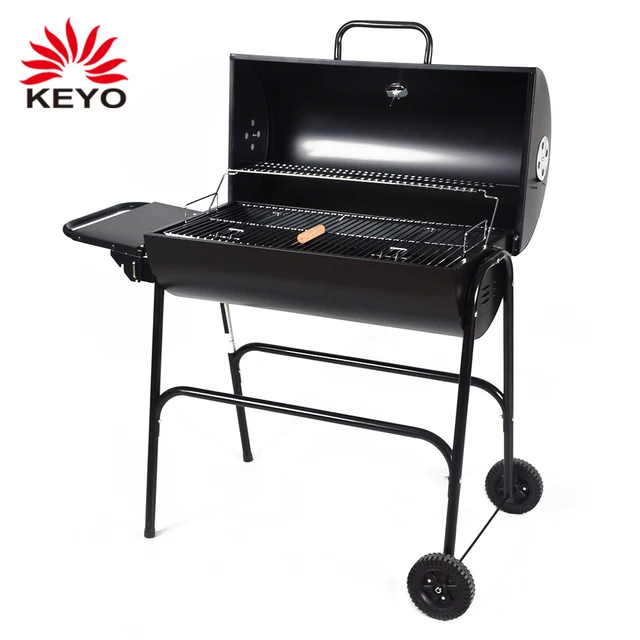 Zware Olie Drum Grill Houtskool Bbq Barbecue Vat Grill Voor Zware Olie Drum Grill Houtskool Bbq Barbecue Vat Grill Voor