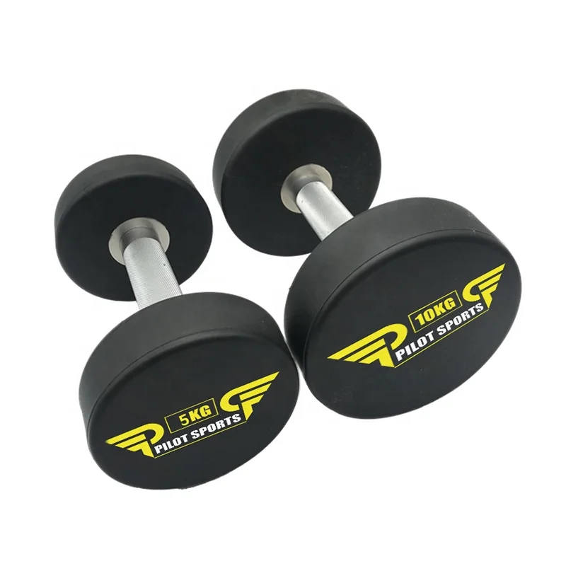 

PILOT SPORTS Round Cpu Dumbbells, Black