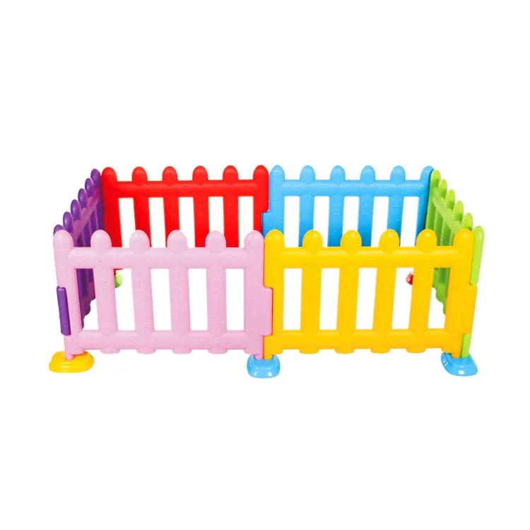 

Cheap kindergarten fence child hard safety plastic barrier preschool indoor plastic toy for sale, Colorful