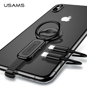 USAMS Dual Lightning to 3.5mm Audio Adapter Finger Ring