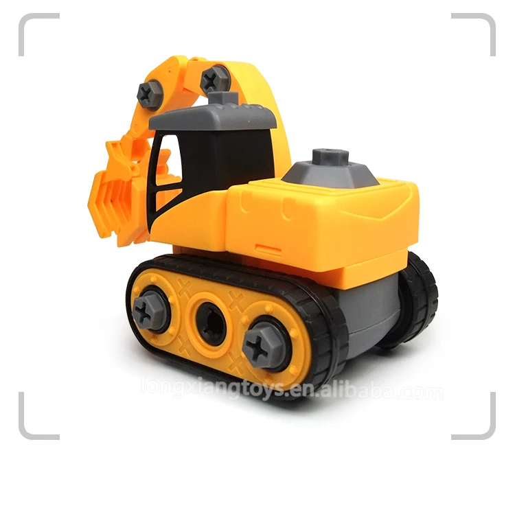 2019 Latest Educational Grab Machine Diy Construction Truck Toy Kids Car DIY Car