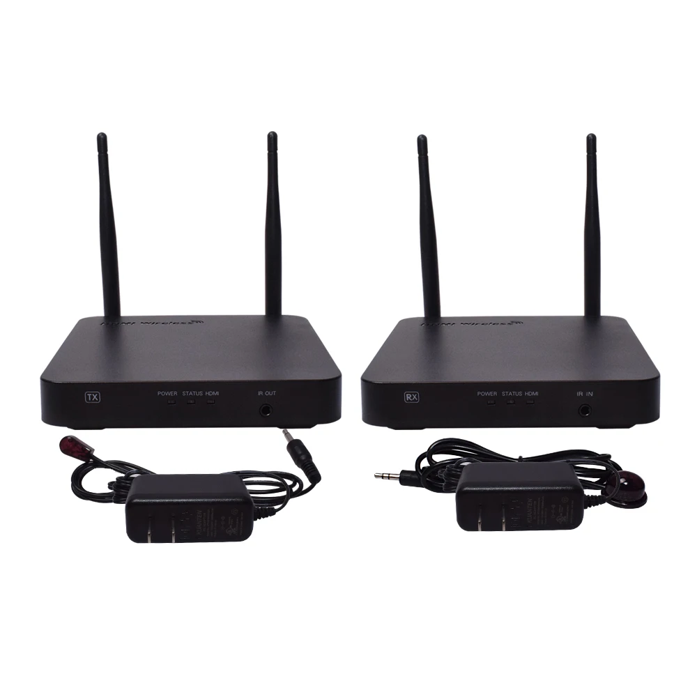 

2.4GHZ/5GHZ Wireless HDMI Transmitter And Receiver 100m Support 1080P, Black