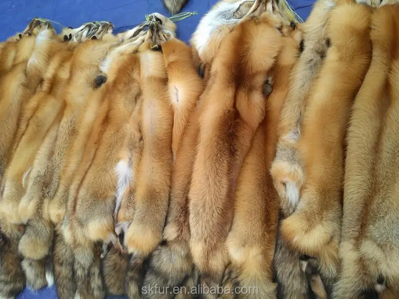 fox fur pelts