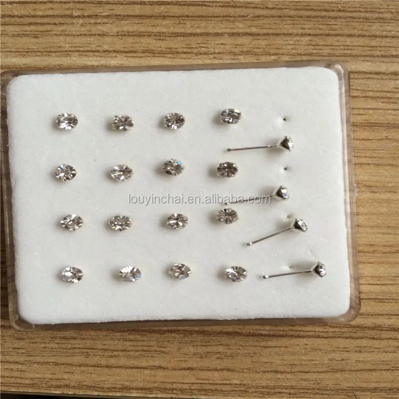 

925 sterling silver 3 mm nose stud nose piercing jewelry