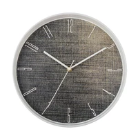 

12 Inch sales promotion jean pattern Plastic custom Wall Clock relojes de pared