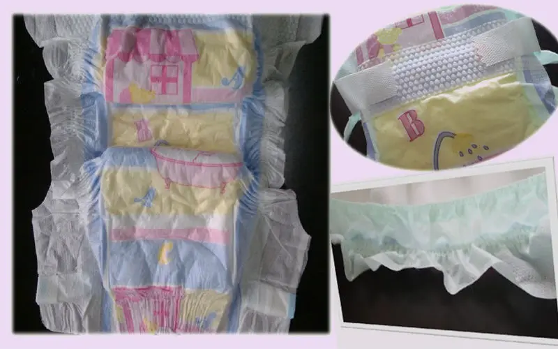 Oem Plain White Disposable Diapers For Stock Wb022 Buy Plain White