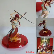 Great Quality Amakuni Fairy Tail Erza Scarlet Yoto Benisakura Hakama CHN Ver 18cm PVC Action Figure