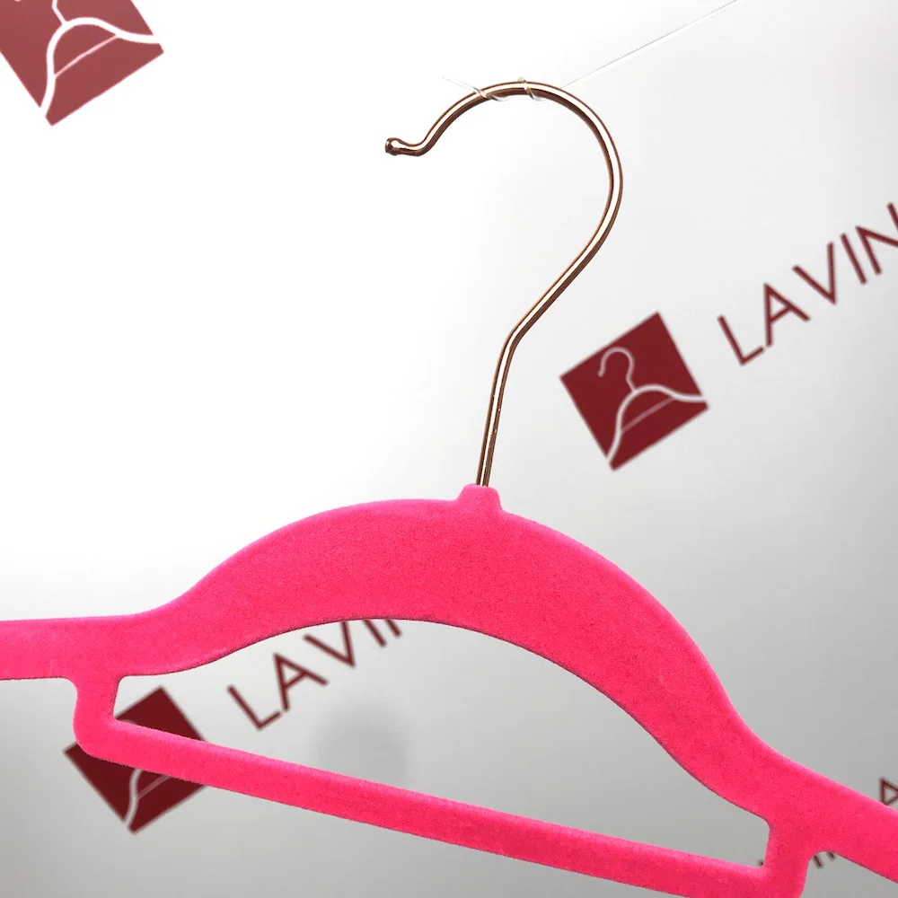 

rose gold hook pink velvet hanger wholesale, Black