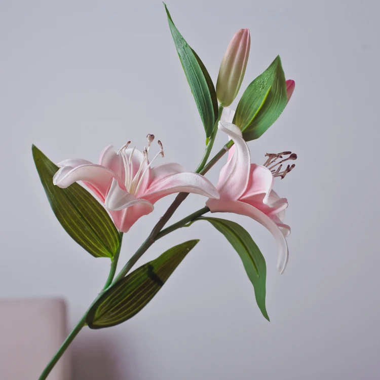 Wholesale Artificial Calla Lily In Bulk Lily Flower Pu Tropical Lily