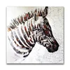 Portrait Of Zebra/Giraffe Abstract Canvas Wall Art Animal Oil Painting