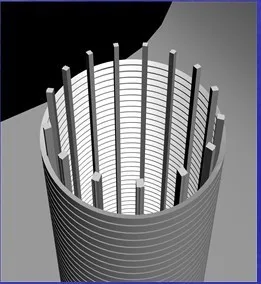 product-340-370 2015 Stainless Steel Wire Mesh Cylinder Filter (Sand liquid separator)