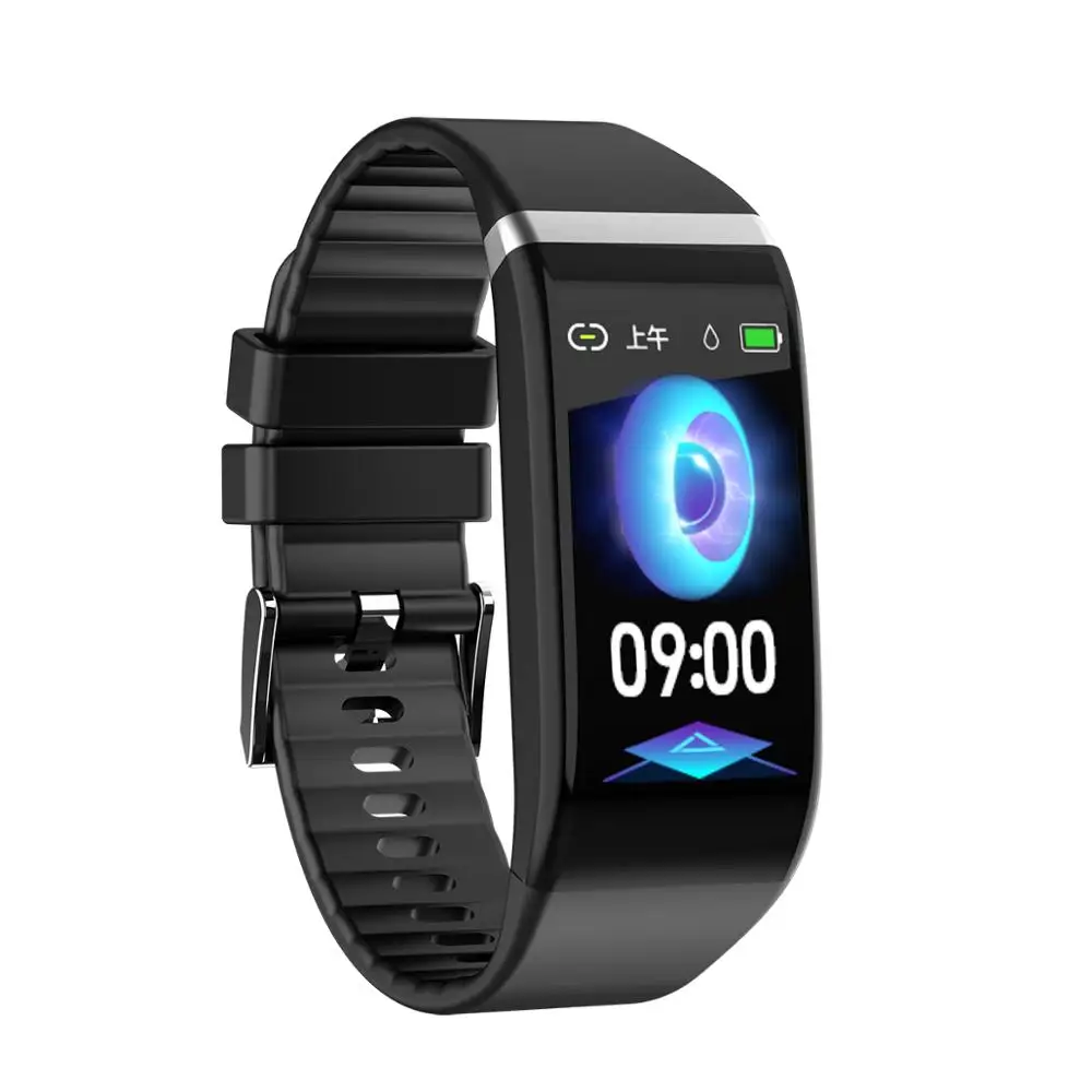 

The latest version of smart sports waterproof watch smart bracelet, Black/blue