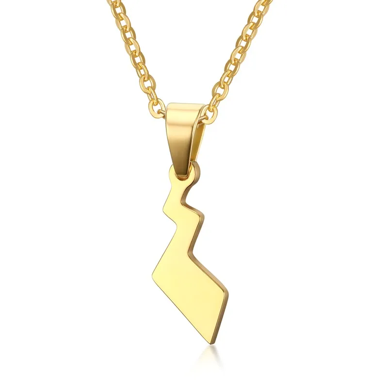 

Hot fashion women jewelry stainless steel Pikachu tail pendant necklace