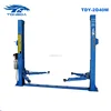 Tongda TDY-2D40M manual car lift single lock 2 part arm cheap hydraulic car lift price two post lift machine