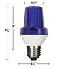E27 base strobe led flashing light bulb