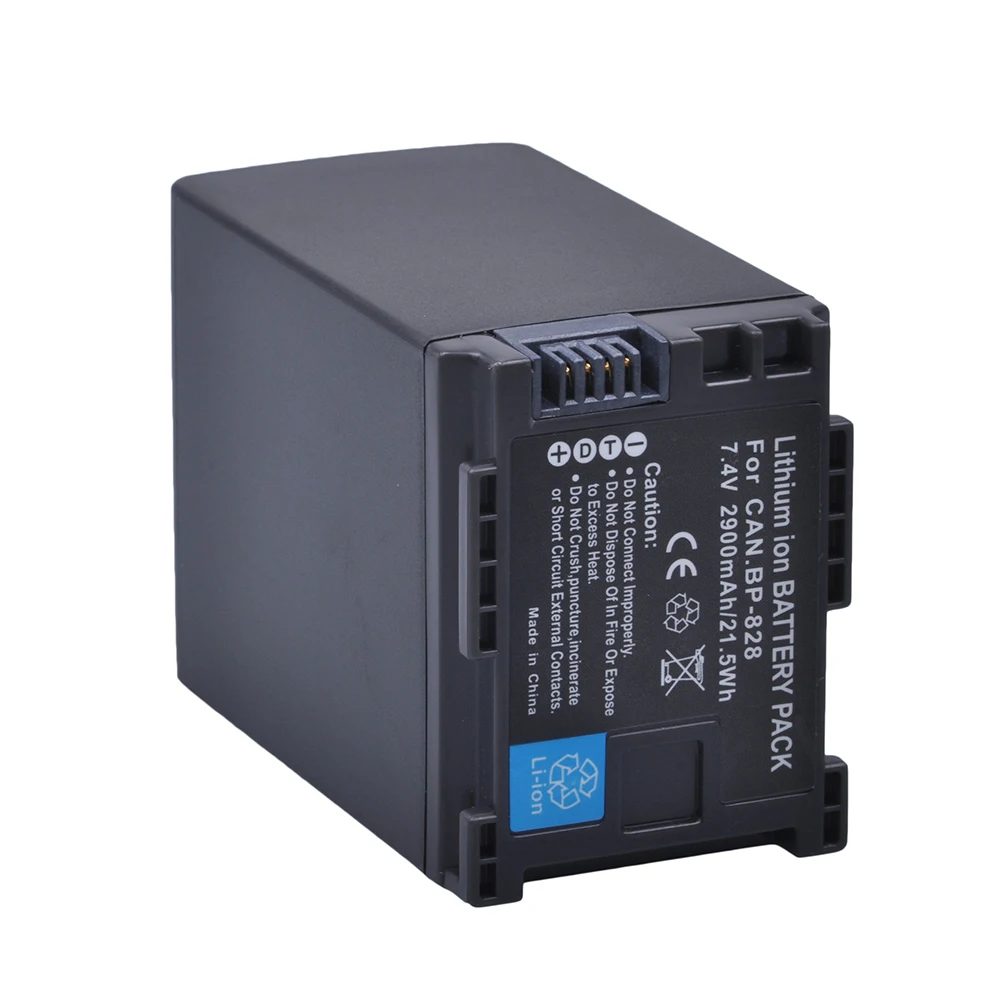 Rechargeable Lithium Battery BP-828 for CANON VIXIA HF-G40 HF-G30 HF-XA20 HF-XA25 DSLR Camcorder