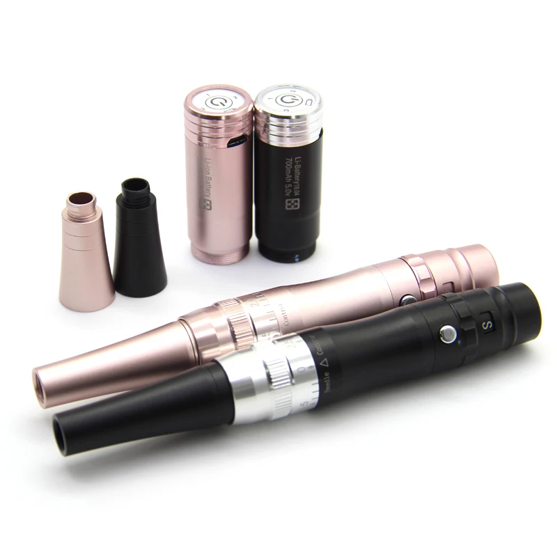

Cosmetic tattoo germany micro digital permanent makeup machine, Black/pink