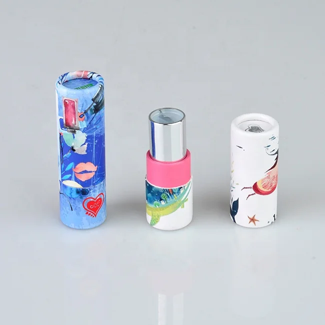 
Custom Paper Packing Recyclable Test Tube Lipstick Packaging Box 