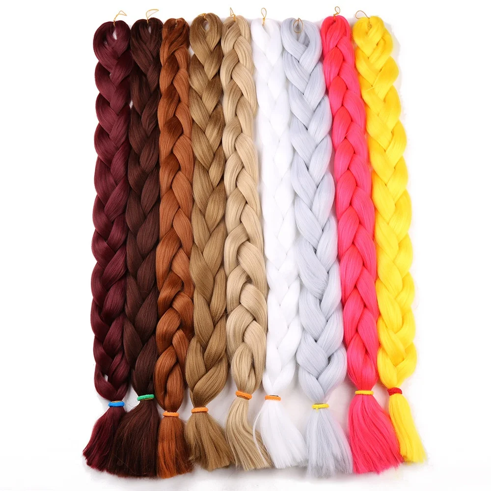 
X-pression extension 82inch 165g braiding synthetic hair jumbo wholesale crochet hair for braid women attachment hair 