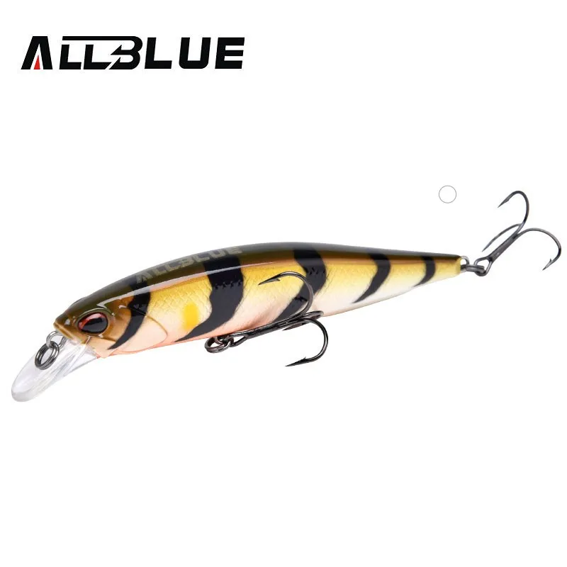 

ALLBLUE New Style JERKBAIT 100SR Floating Minnow Fishing Lures 14.1g 100mm Hard Artificial Bait 0.8-1.2m Pesca Fishing Tackle, 8 colors