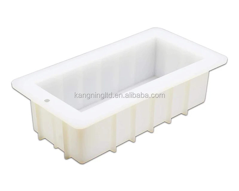 

Loaf Soap Silicone Mold 8" Rectangular White Mold 40oz for DIY Soap Making, Any color you want