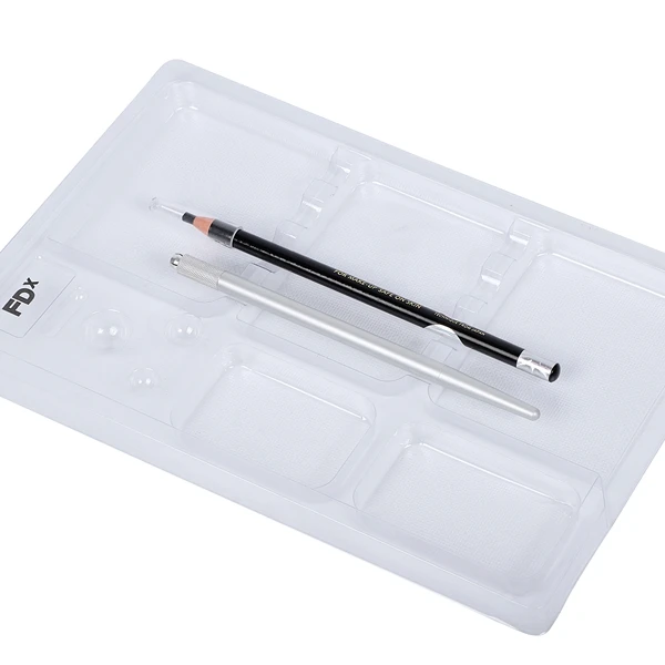 

Screen Print Logo Welcome Permanent Makeup Tray Tattoo White Tray for Microblading, White clear