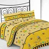 Factory manufacture printed brushed bed sheet set in custom size