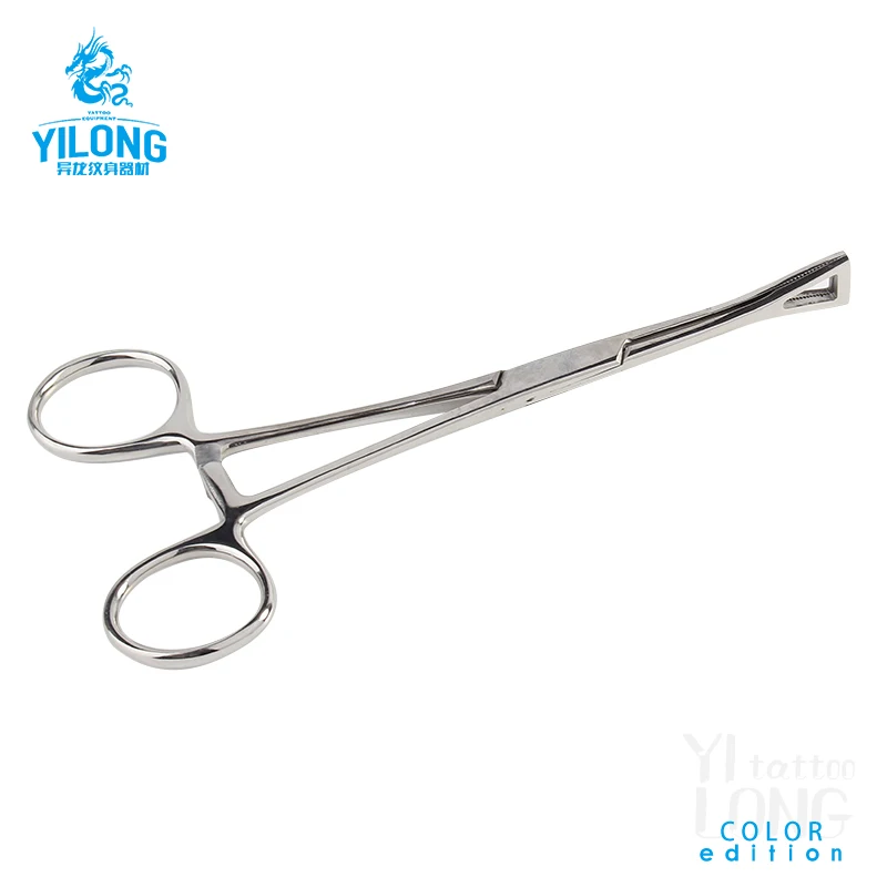Yilong Stainless steel Triangular closed forceps Body Piercing Tools Plier Tattoo Accessories
