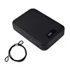 Safe Box Portable Pistol Safes Security Lock Cash Jewelry Gun, Storage Metal Combination Security Box for Car