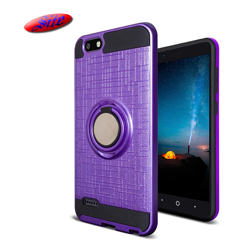 

[Site]wholesale mobile phone accessories ring holder shockproof back cover case for zte tempo x n9137, Multi colors