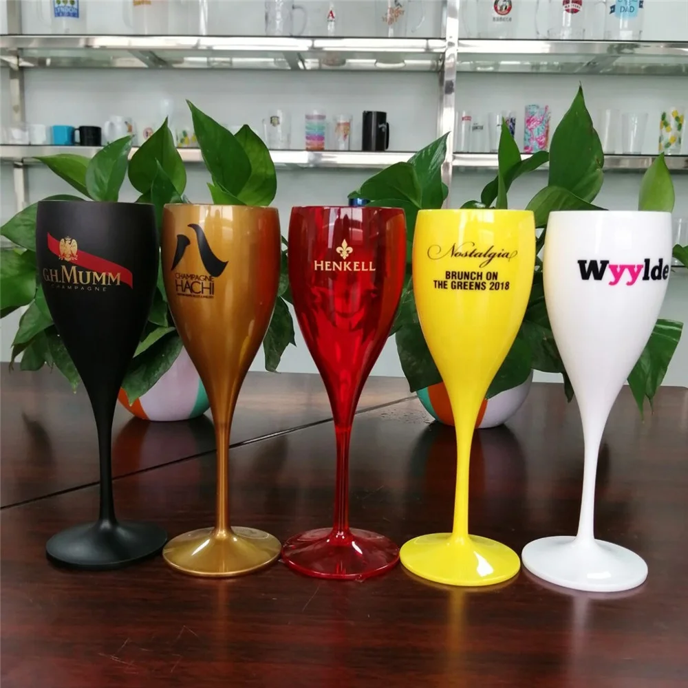 

2019 Wine Glass Acrylic Wine Cup Unbreakable Plastic Goblet, Customized color