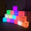 IP68 Water proof RGB PE Materia glow led cube table indoor and outdoor party and event