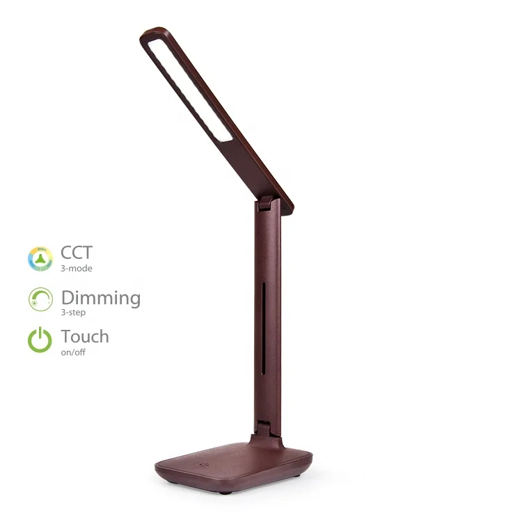 Flexible Leather Style Desk Lamp Cover Dimmable Cct Adjustable