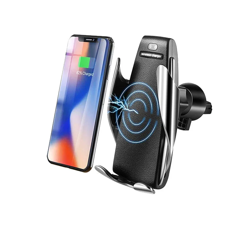 

2019 Newest Fashion Automatic Clamping Fast Charging Phone Holder Mount Smart Sensor Wireless Car Charger, N/a
