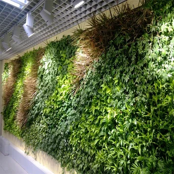 3d Greenery Walls Artificial Green Diy Vertical Garden Backdrop Wall ...