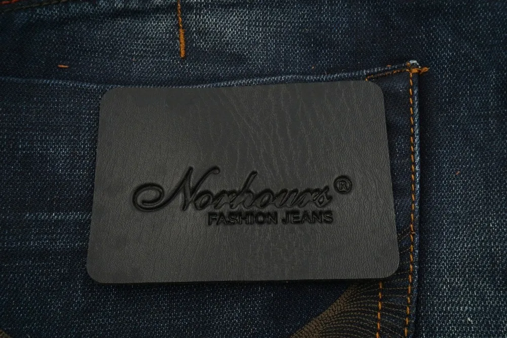 Emboss Leather Tags / Brand Logo Leather Labels / Custom Brand Metal