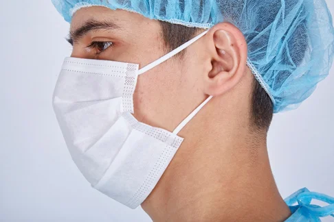 blue ear loop masks blue dust mask tie-o n mask