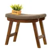 Wholesale solid wood stool with soft cushion, modern living room balcony bedroom small stool chair