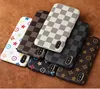 New fashion waterproof plaid leather phone back cover case for iphone X case