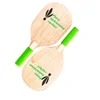 cheap price hot selling square wood promotional beach racket with balls