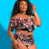 

2019 new fashion women plus size two piece bikini bathing swimsuits high quality ladies biquini wholesale sexy bathing suit