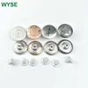High-grade fancy new design plastic insert brass shank jeans buttons for jeans