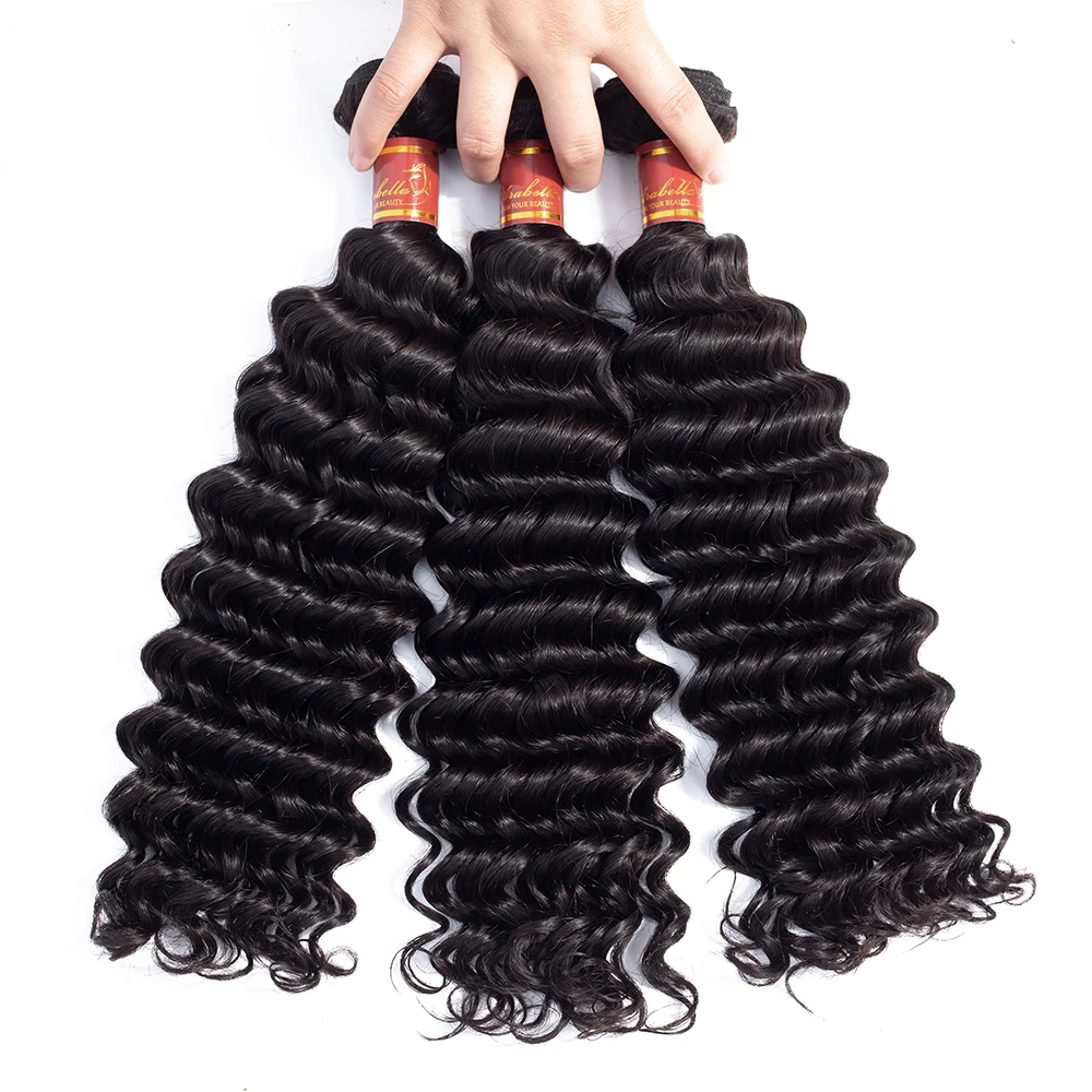 

Huashuo Highest Discounts Wholesale Xuchang Brazilian 100% Natural Unprocessed Virgin Remy Raw Indian Temple Deep Wave Hair, 1b natural black