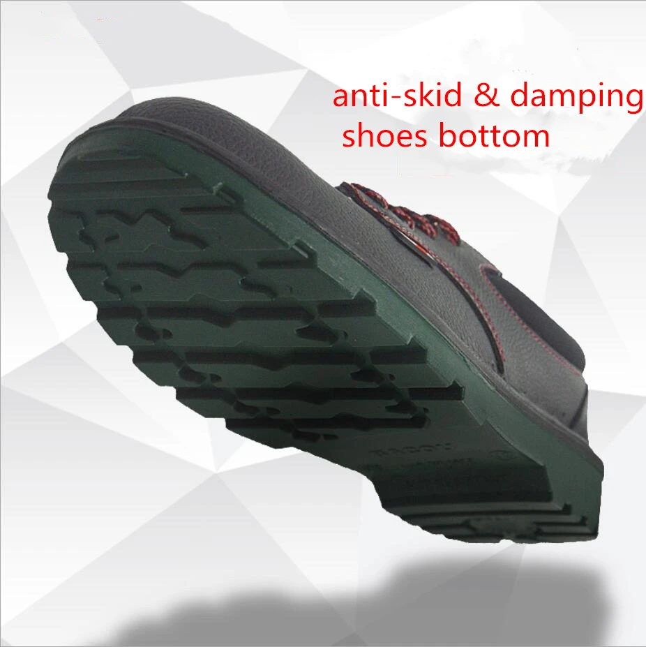 
Big brand Anti smash stab resistant 6kV insulated leather protective shoes with steel toes 