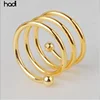 Wholesale restaurant decoration cheap bulk silver golden luxury stainless steel table napkin ring