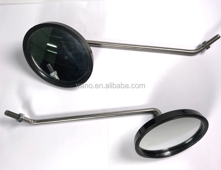 M8 stainless iron SIMSON MZ side bar end mirrors