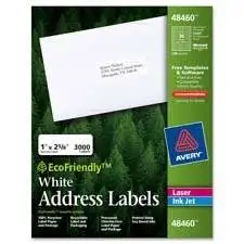 Avery Consumer Products : Labels, Address, 3-1/3"x4", 600/BX, White -:- Sold as 2 Packs of - 600 - / - Total of 1200 Each