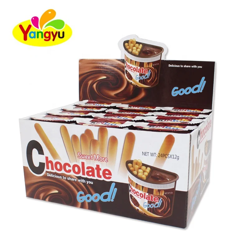 
12gSuperior Quality Chocolate Cup Biscuit Bar with Chocolate jam 