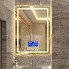 world hot selling smart and bright wall mounted warm white color touch screen senor bluetooth LED mirror for bathroom